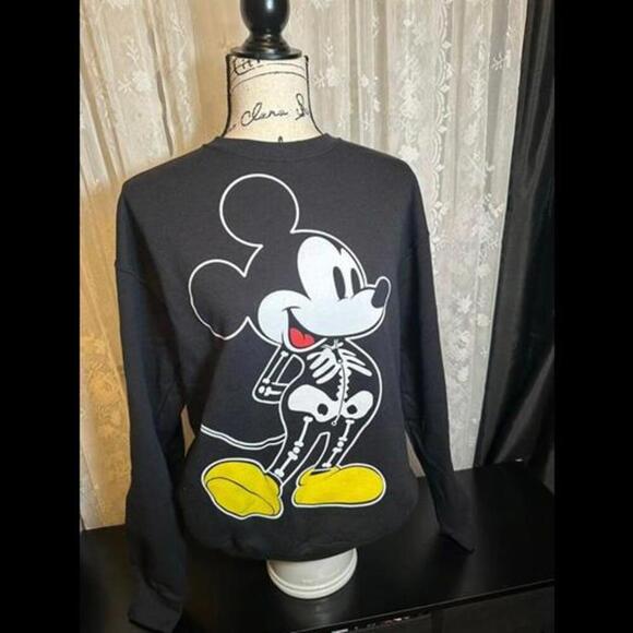 Disney Sweaters - Disney Mickey Mouse Skeleton Sweatshirt - Size Small